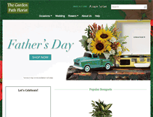 Tablet Screenshot of gardenpathflorist.com